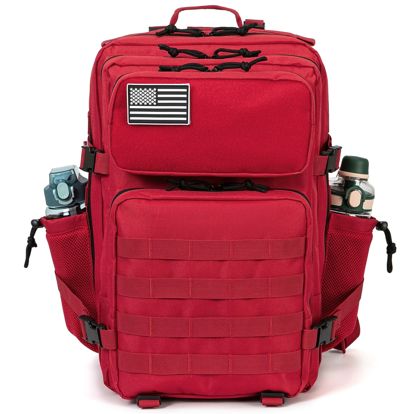 45L Tactical Backpack Hunting Rucksack with Dual Cup Holders Outdoor camping equipment back pack Hiking Survival Rucksack