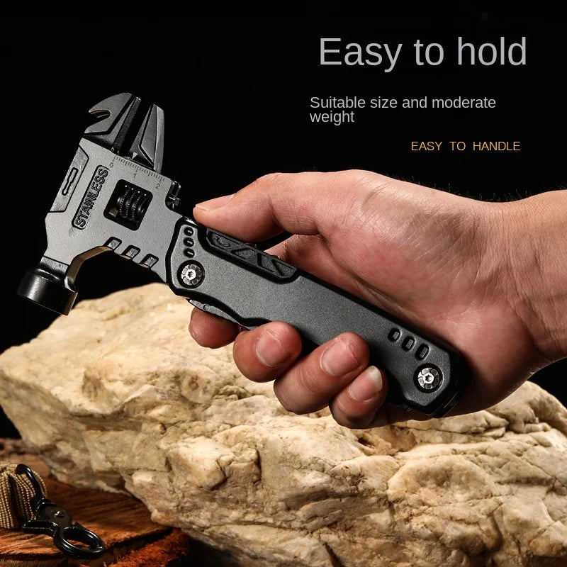 Multifunctional Pliers Stainless Steel Claw Hammer Tool With Nylon Sheath For Outdoor Survival Camping Hunting Hiking Multitool