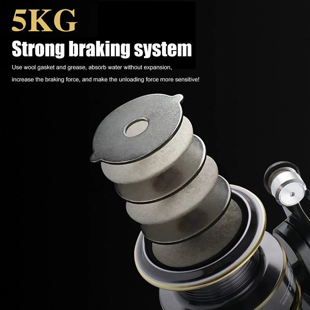 ZP 500/800 Series EVA Grip Ultra Lightweight Fishing Reel 13+1BB High Speed Gear Ratio 5.2:1 Mini Spinning Reel Metal Line Cup