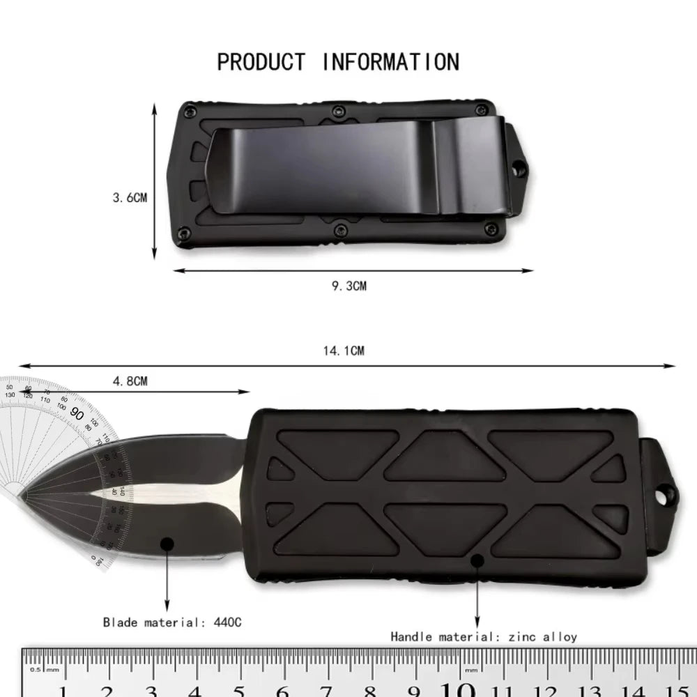 Outdoors Multi-fuctional Mini Folding Knife Handle 440C Blade Hunting Survival Defense Tactical Combat Practical Camping Knives