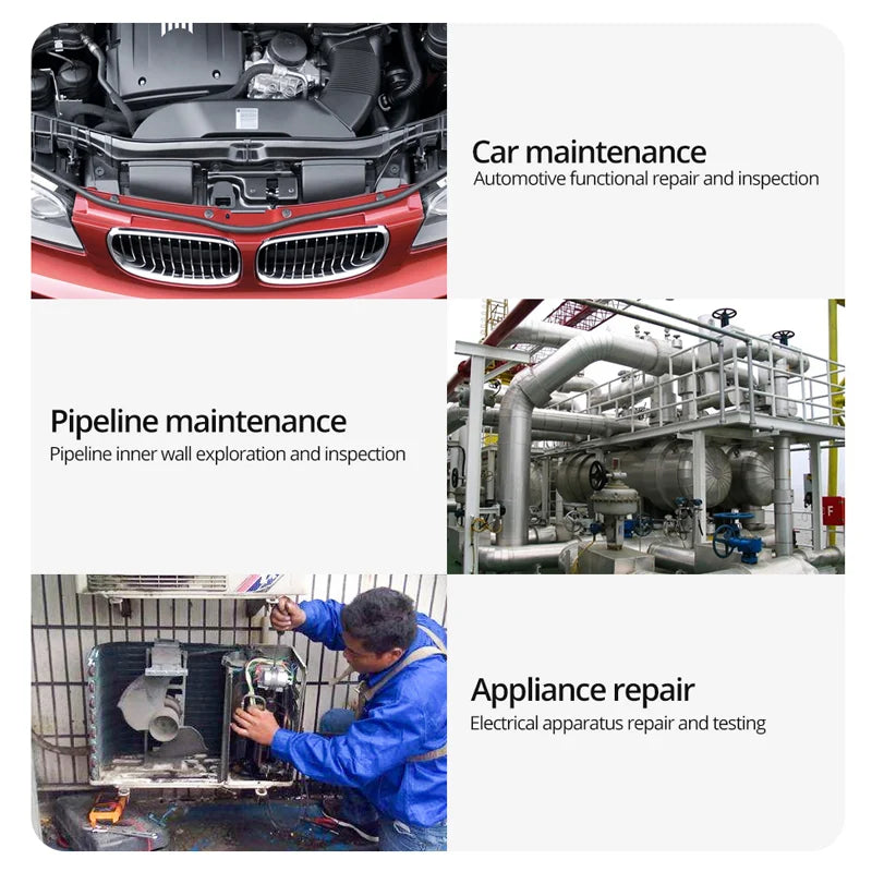 4.3'' LCD Screen HD Digital Handheld Borescope IP67 1080P Waterproof Snake Camera Sewer Inspection Camera with 8 LED Lights