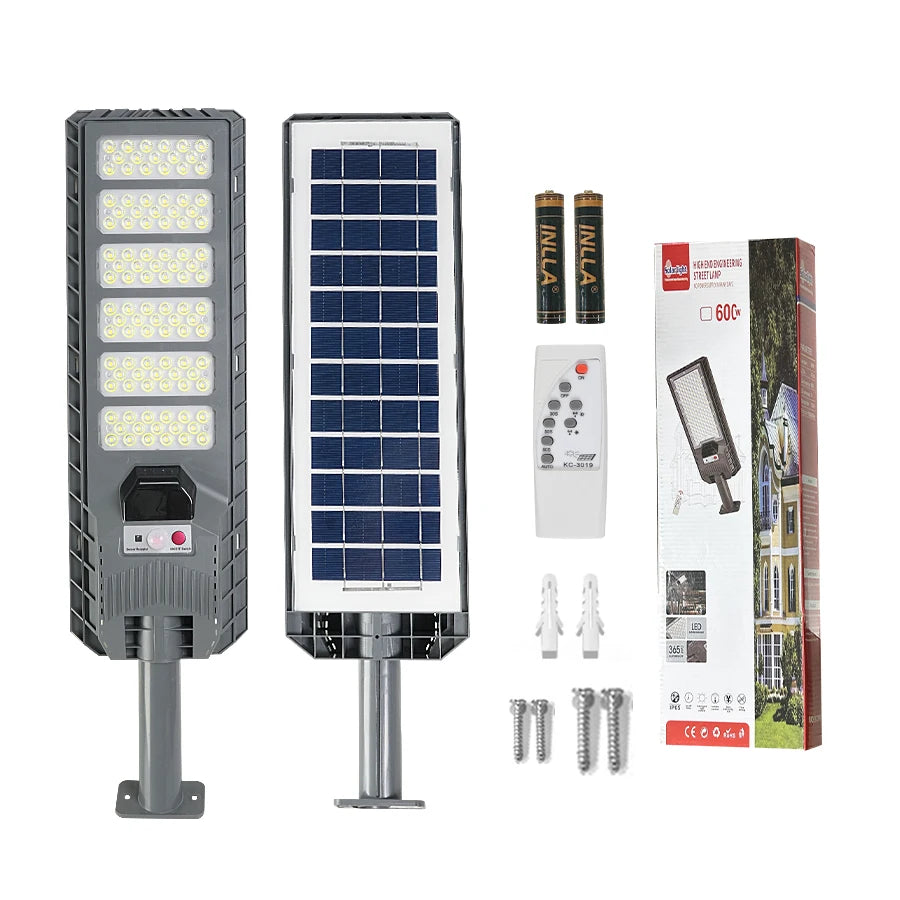 600W 20000LM Big Solar Light for Outdoor Solar Lamp Sunlight Motion Sensor Light Remote Control Waterproof Street Wall Yard Lamp