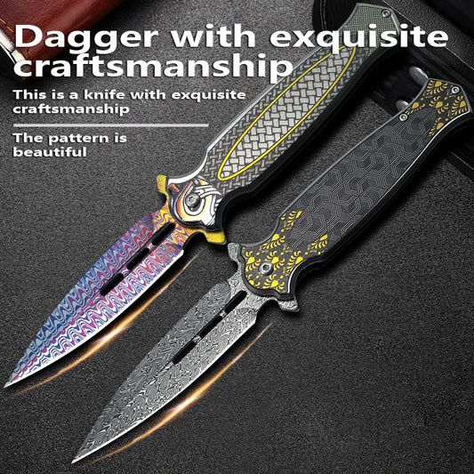Lightweight tactical camping knife suitable for everyday carry, hunting, survival and self-defense