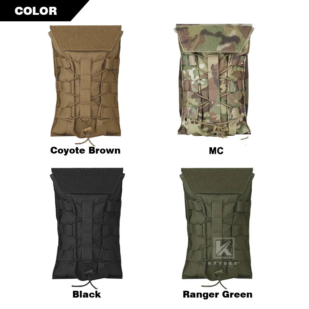 KRYDEX Tactical 50 oz Hydration Carrier MOLLE Pack Modular 1.5L Water Bladder Pouch Bag Hunting Airsoft Outdoor Accessories