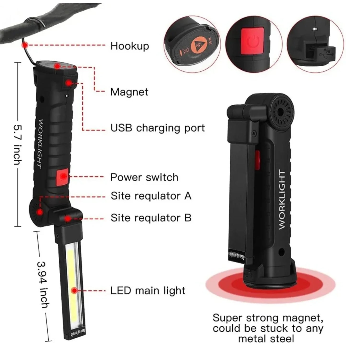 Camping Flashlight High Power  Portable Lighting Tools Outdoor Camping Lighting Tourism Fishery Flashlight Camping Supplies