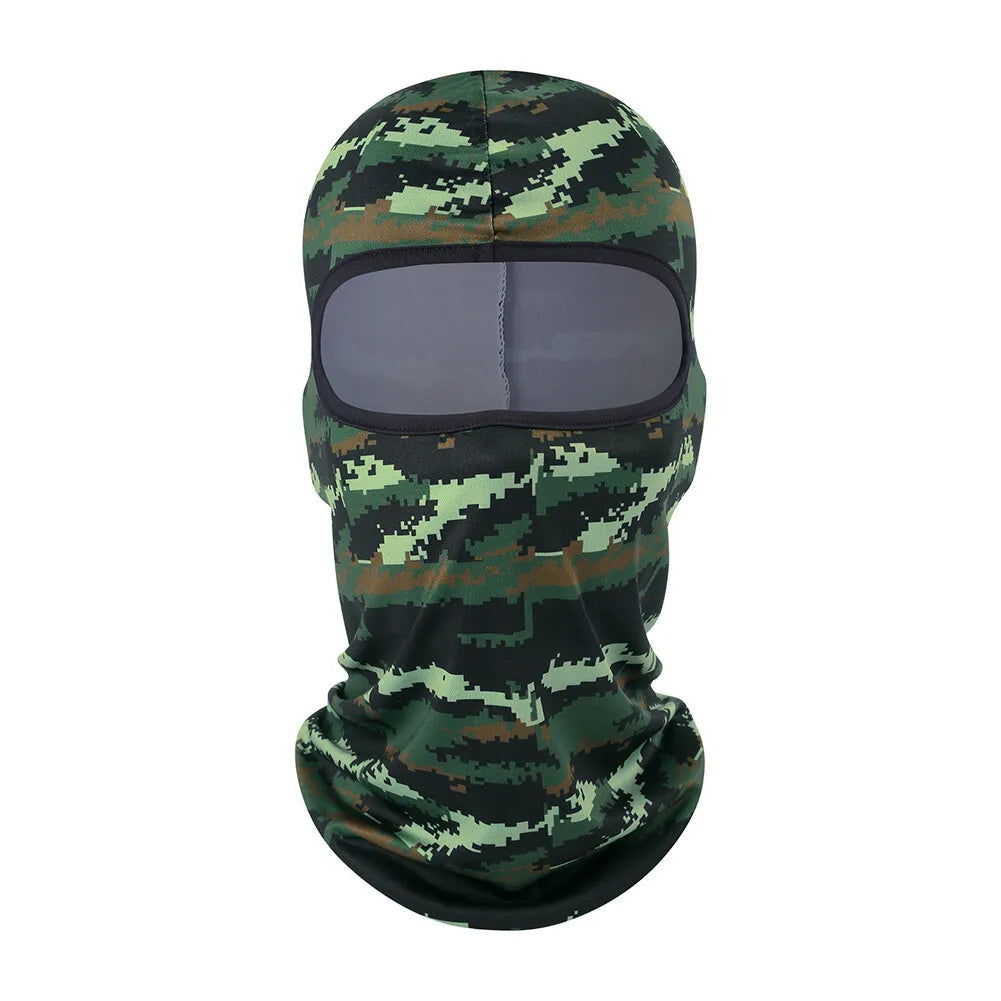 Tactical Military Camo Balaclava Ski Face Mask UV Protector for Man Women Hunting Fishing Motorcycle Windproof