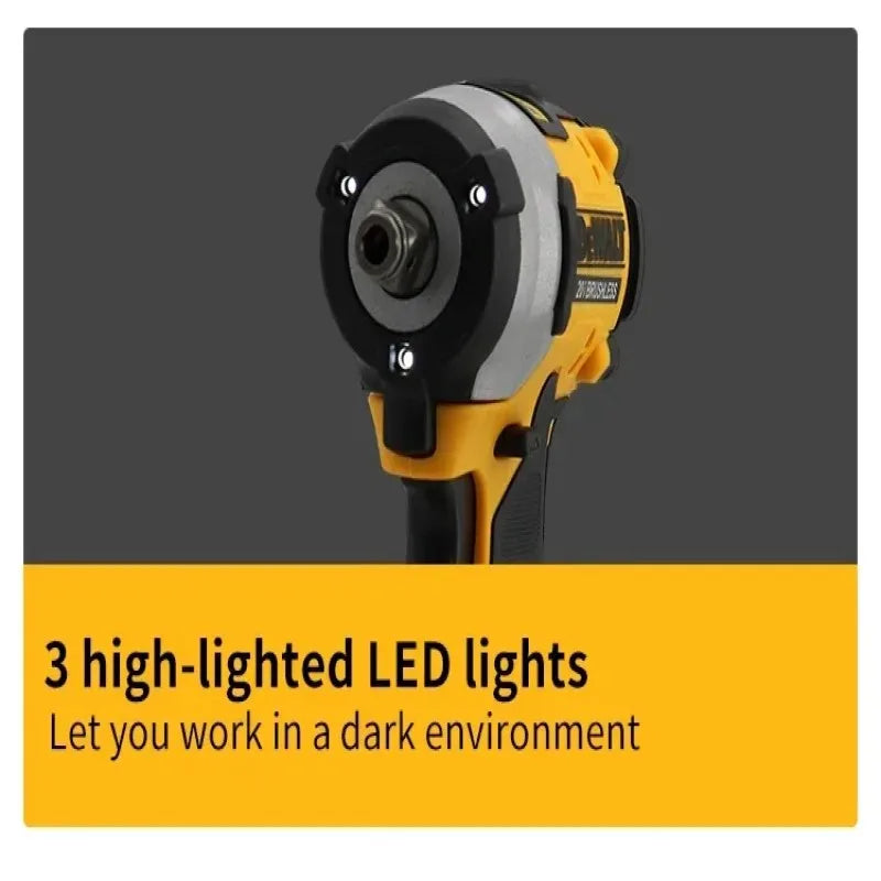 DEWALT DCF922 Wireless Impact Wrench Rechargeable High Torque 406Nm(Reverse) 1/2" 2500 PRM Universal 20V Battery Power Tools