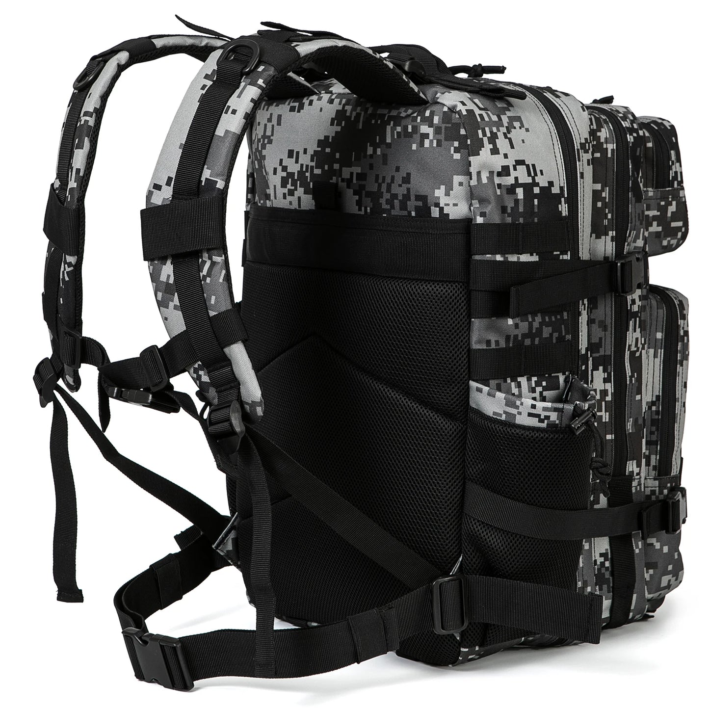45L Tactical Backpack Hunting Rucksack with Dual Cup Holders  Outdoor camping equipment back pack Hiking Survival Rucksack