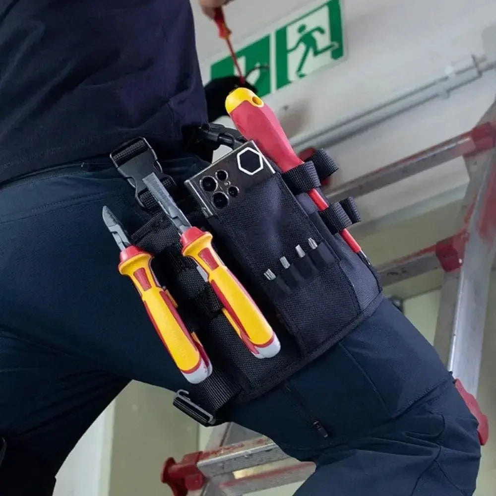 Work Belt Tool Bag Belt for Leg Tool Organizer Pouch Tactical Waist Bag Waist Tools Holder for Maintenance Worker Carpenter