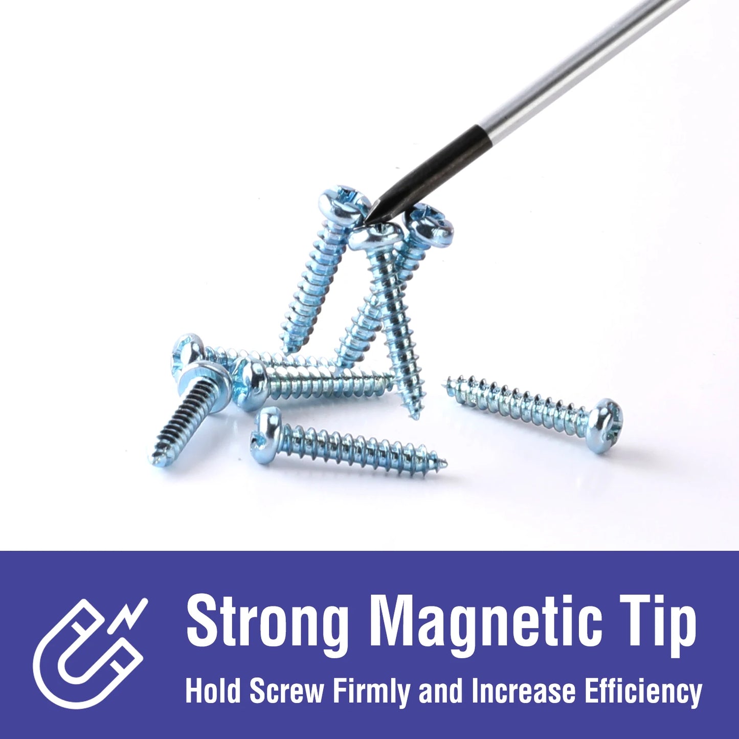 WORKPRO Magnetic Screwdriver Set 16-Piece Torx Slotted Phillips Precision Screwdrivers with Magnetizer, Organized in Blow Mold