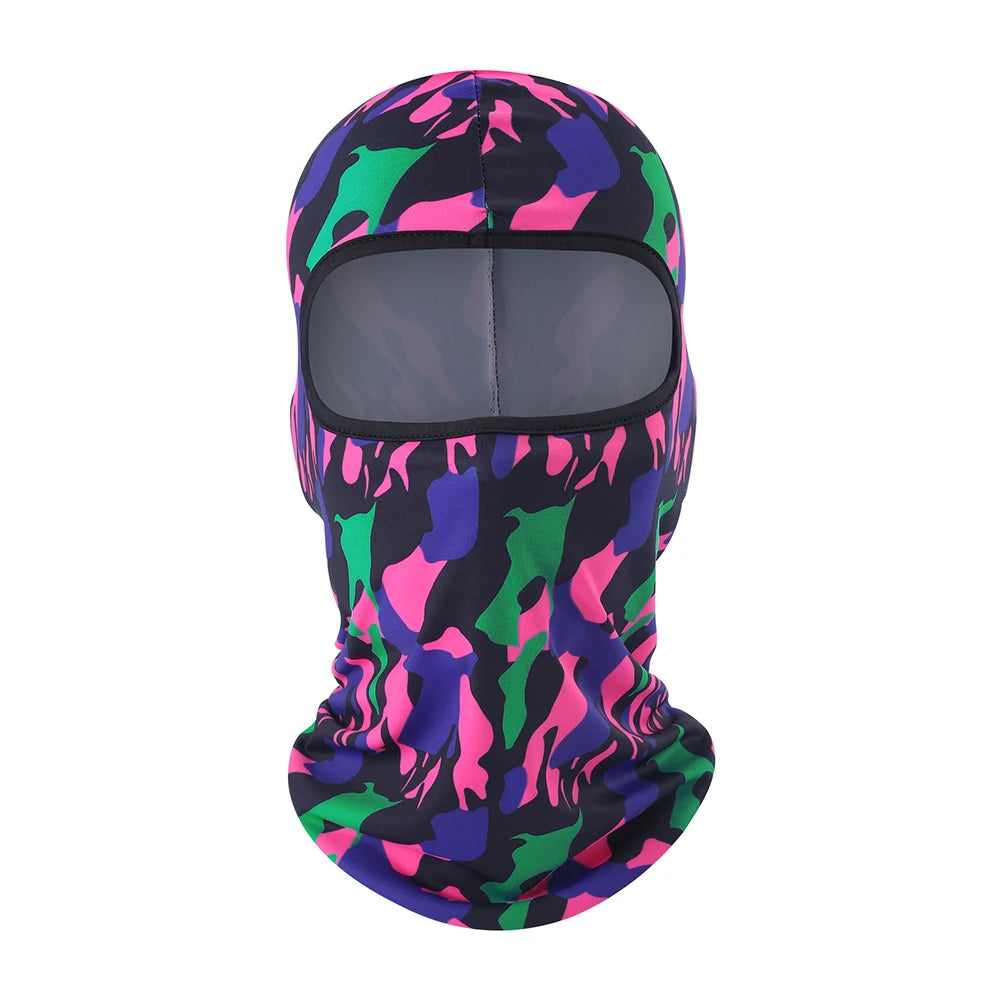 Tactical Military Camo Balaclava Ski Face Mask UV Protector for Man Women Hunting Fishing Motorcycle Windproof