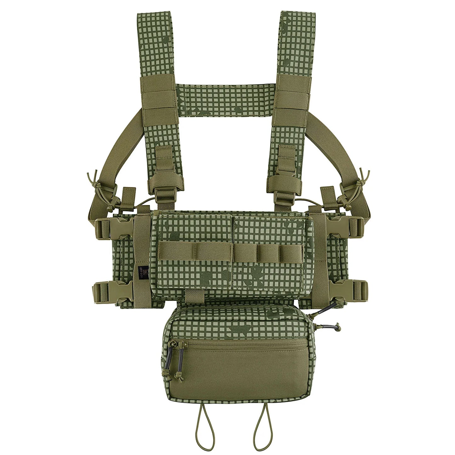 KRYDEX Tactical MK3 MK4 Chest Rig Micro Fight Chassis Modular Vest With 5.56 7.62 M4 AK Magazine Pouch Sack Pouch Hunting Gear