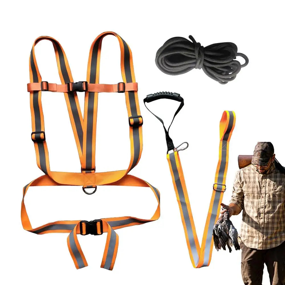 Deer Drag Harness Deer Tow Rope Reflective Deer Hunting Harness Heavy-Duty Deer Traction Strap Sturdy For Hunting Gear
