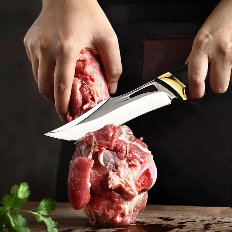 Stainless Steel Hand-forged Boning Knife Multifunctional Butcher Meat Cleaver Bone Kitchen BBQ Knife Chef Slicing Cooking Knife