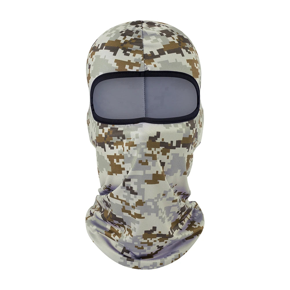 Tactical Military Camo Balaclava Ski Face Mask UV Protector for Man Women Hunting Fishing Motorcycle Windproof