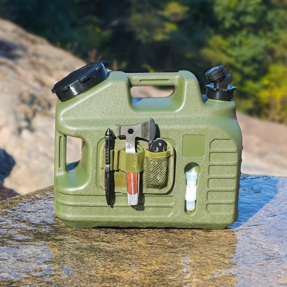 13L Water Storage Container Leak-Proof Portable Water Tank Large Capacity Drinking Water Bucket for Vehicle Car Camping