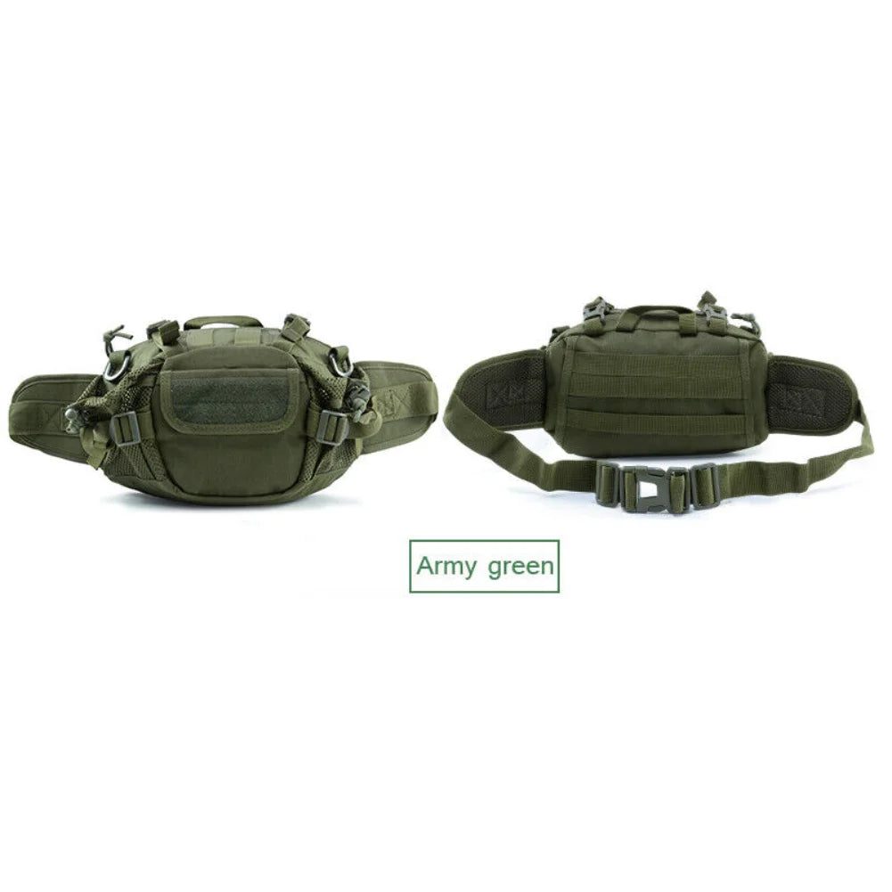 Mens Tactical Military Sling Chest Bag Crossbody Molle Shoulder Waist Belt Pack with Multiple Pockets Hunting Bag