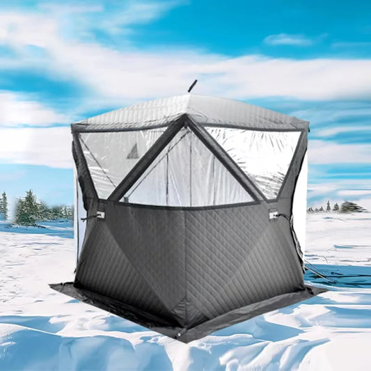 Outdoor Winter Thickened Insulated Ice Fishing Tent Camping Gear Warm And Cold Resistant Fishing Shelter for Cold Weather