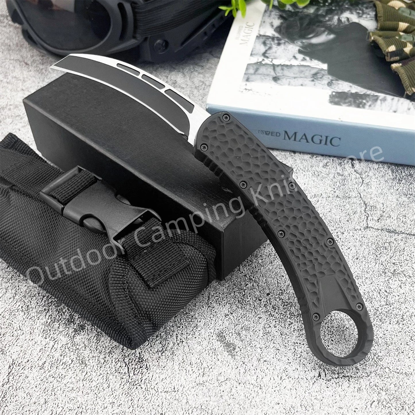 High Quality Pocket Knife 440C Steel Blade Zinc Alloy Handle EDC Outdoor Camping Knife Survival Hunting Cutting Tools