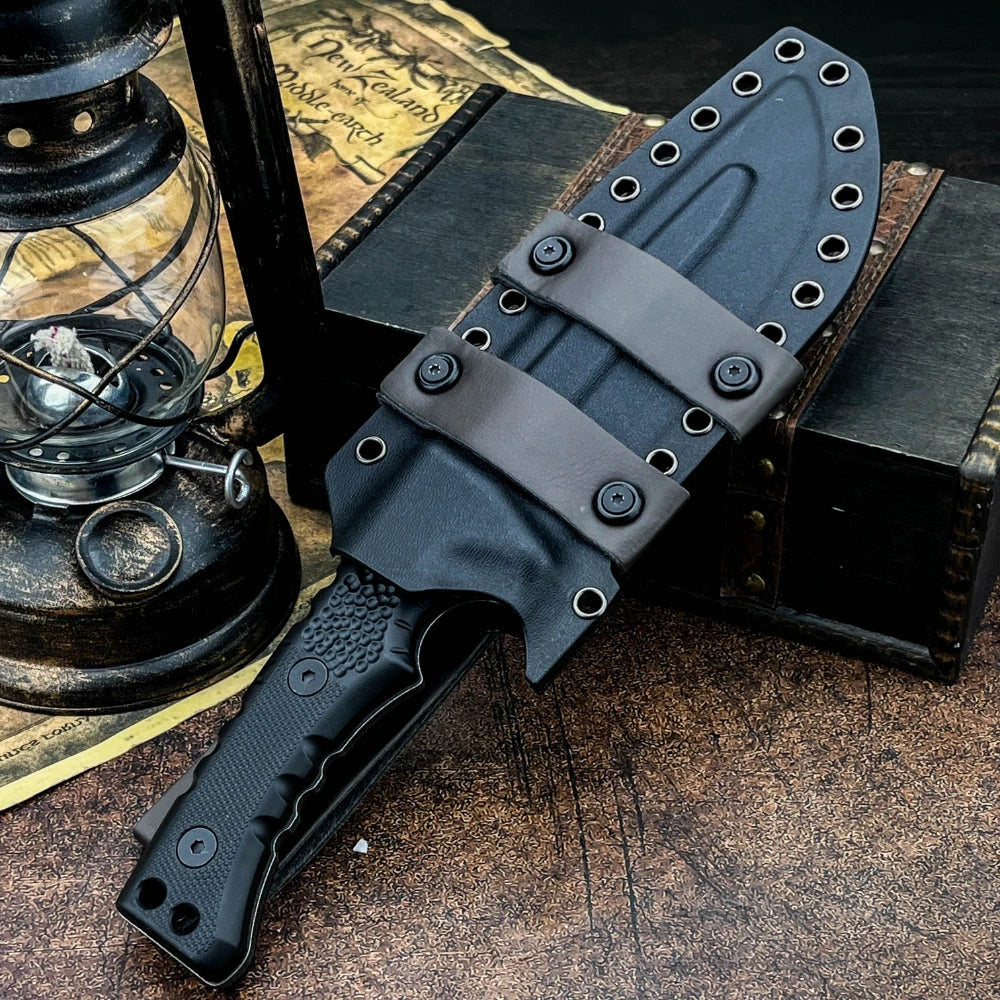M27N Tactical Survival Knife 8Cr13Mov Nylon Fiber Handle Suitable for Outdoor Fishing and Camping Men's Heavy-Duty Knives