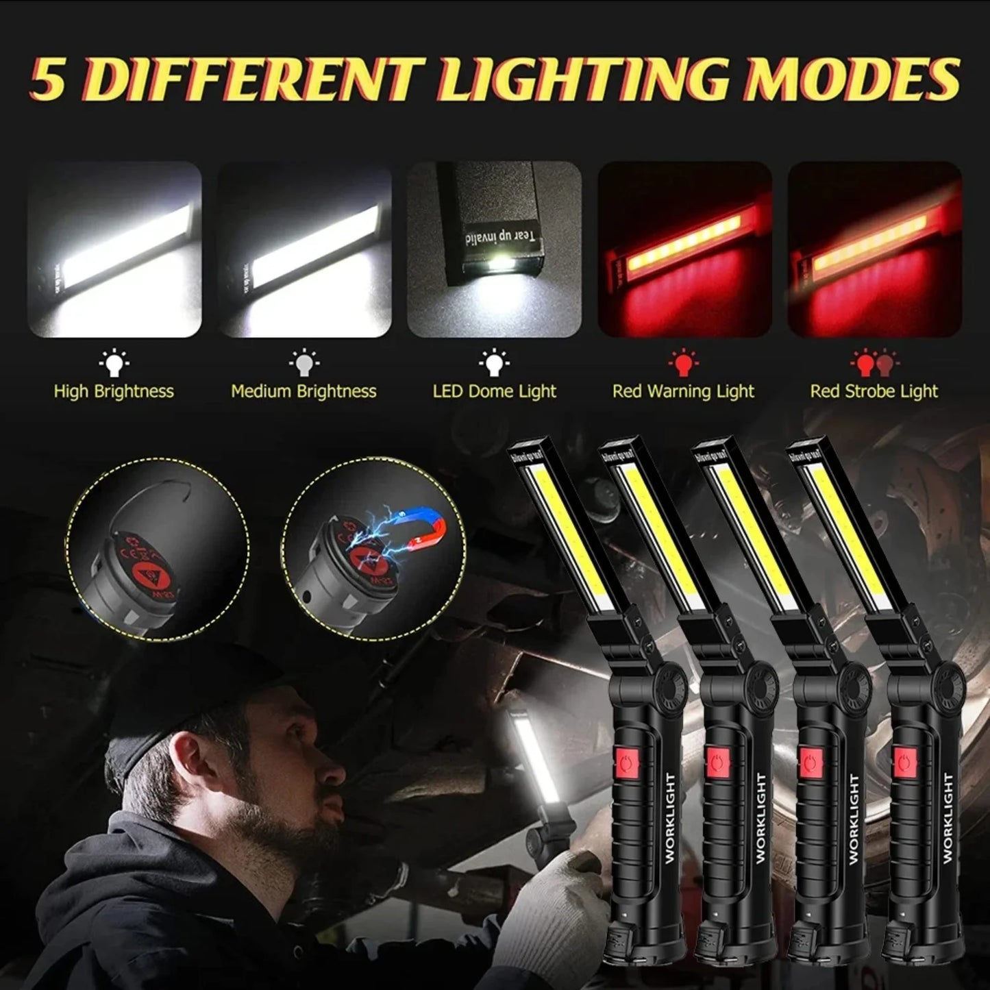 Camping Flashlight High Power  Portable Lighting Tools Outdoor Camping Lighting Tourism Fishery Flashlight Camping Supplies