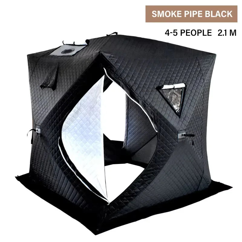 Outdoor Winter Thickened Insulated Ice Fishing Tent Camping Gear Warm And Cold Resistant Fishing Shelter for Cold Weather