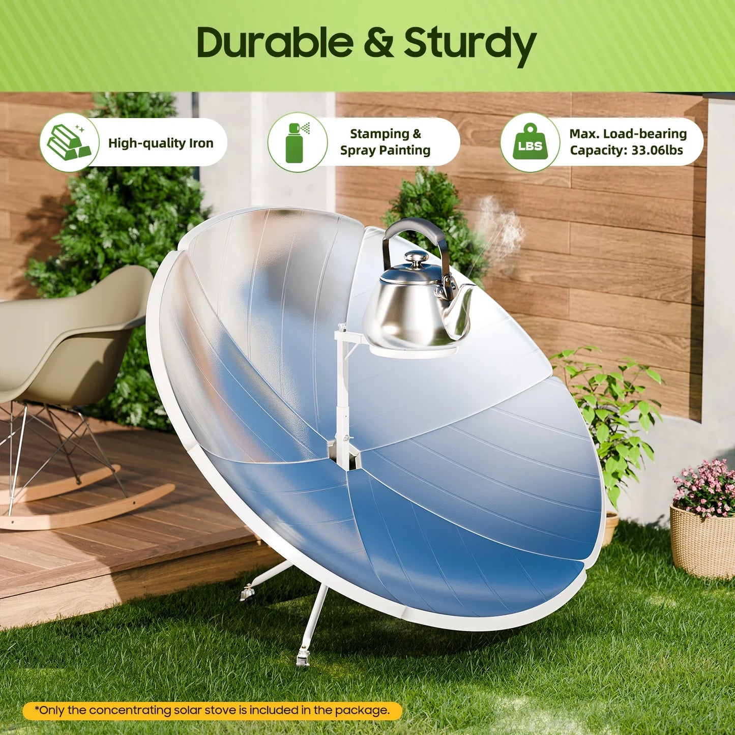 Portable Solar Power Cooker – BBQ Grill, Oven, and Stove for Camping & Home Use