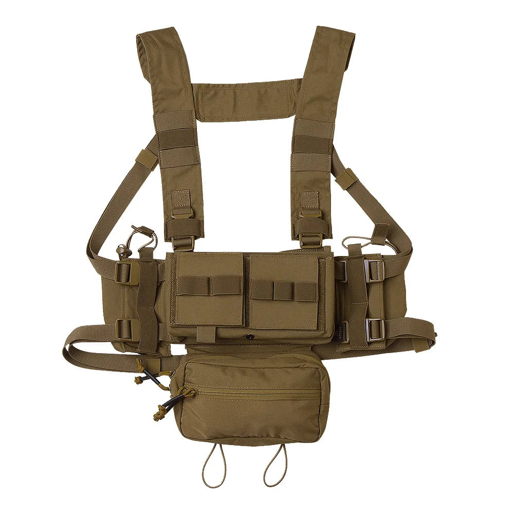 KRYDEX Tactical MK3 MK4 Chest Rig Micro Fight Chassis Modular Vest With 5.56 7.62 M4 AK Magazine Pouch Sack Pouch Hunting Gear