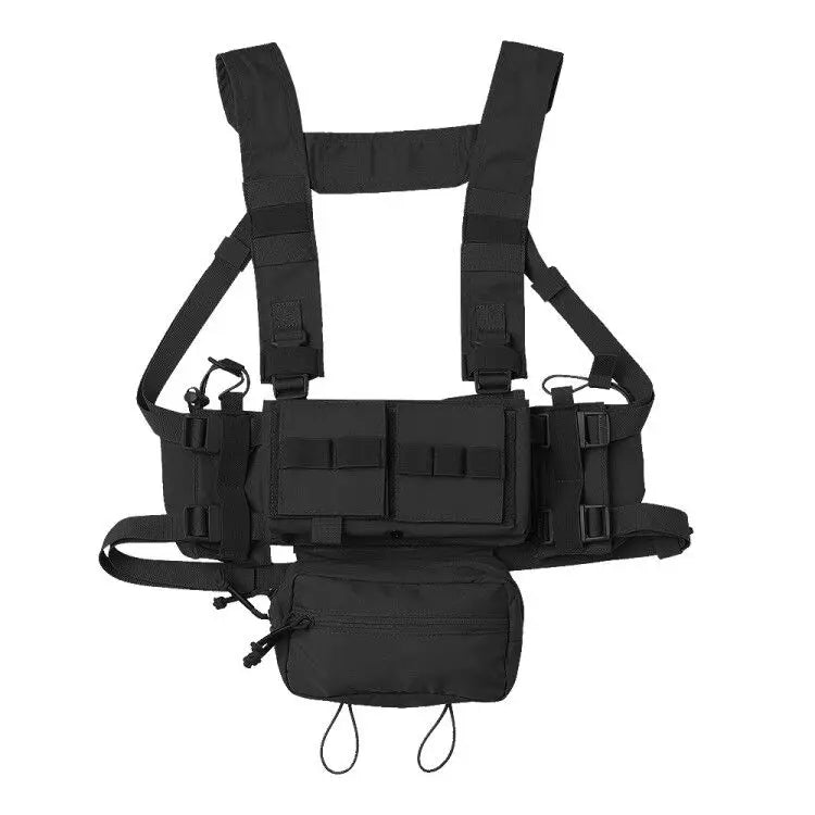 KRYDEX Tactical MK3 MK4 Chest Rig Micro Fight Chassis Modular Vest With 5.56 7.62 M4 AK Magazine Pouch Sack Pouch Hunting Gear