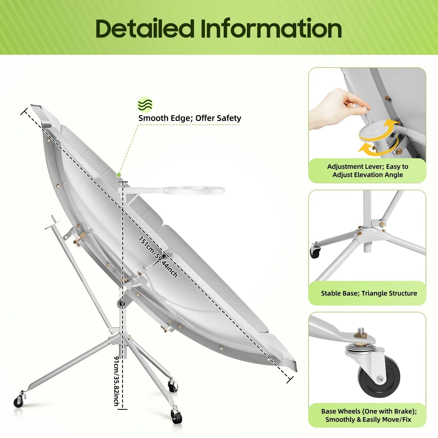 Portable Solar Power Cooker – BBQ Grill, Oven, and Stove for Camping & Home Use