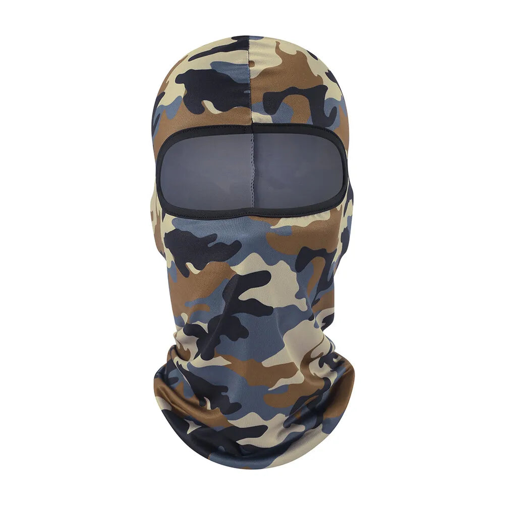 Tactical Military Camo Balaclava Ski Face Mask UV Protector for Man Women Hunting Fishing Motorcycle Windproof