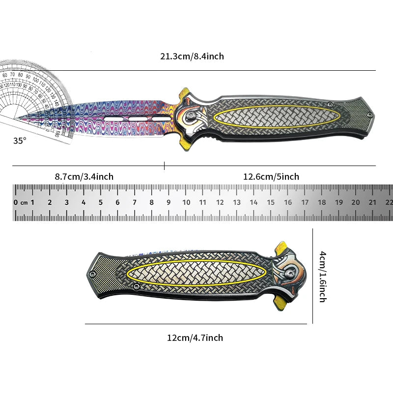 Lightweight tactical camping knife suitable for everyday carry, hunting, survival and self-defense