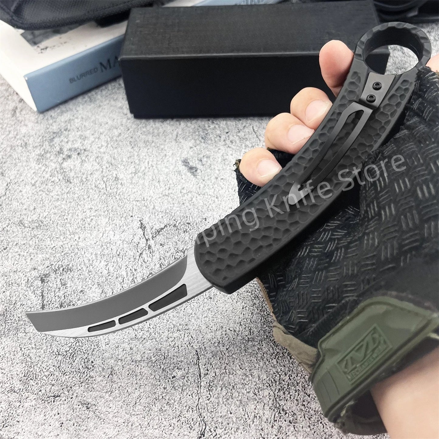 High Quality Pocket Knife 440C Steel Blade Zinc Alloy Handle EDC Outdoor Camping Knife Survival Hunting Cutting Tools