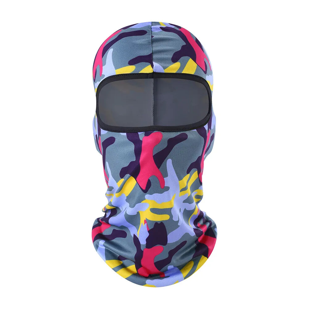 Tactical Military Camo Balaclava Ski Face Mask UV Protector for Man Women Hunting Fishing Motorcycle Windproof