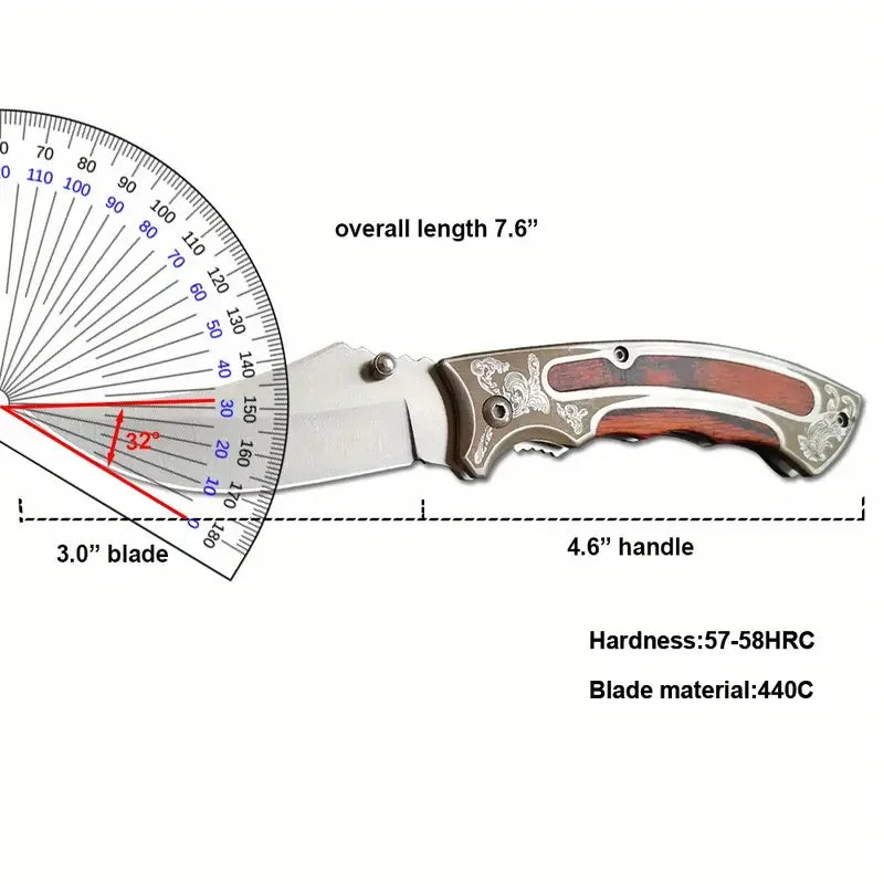 Folding Knife Tactical 8CR15 Mini EDC Pocket Utility Combat Knives for Camping Outdoor Everyday Carry, Collectibles | Memorabili