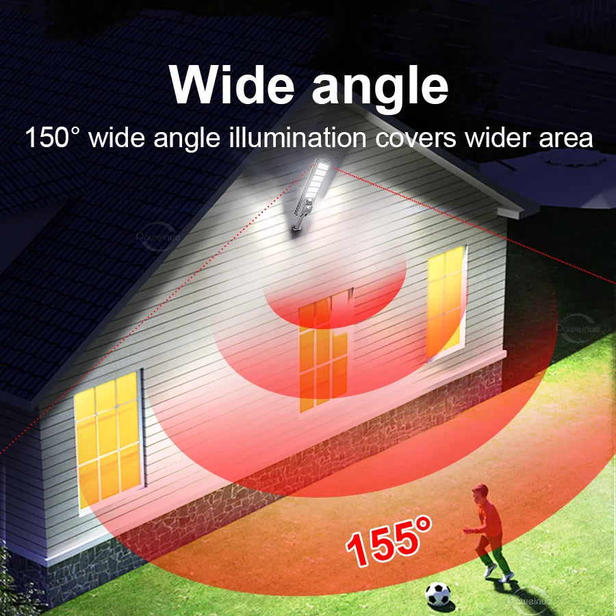 600W 20000LM Big Solar Light for Outdoor Solar Lamp Sunlight Motion Sensor Light Remote Control Waterproof Street Wall Yard Lamp