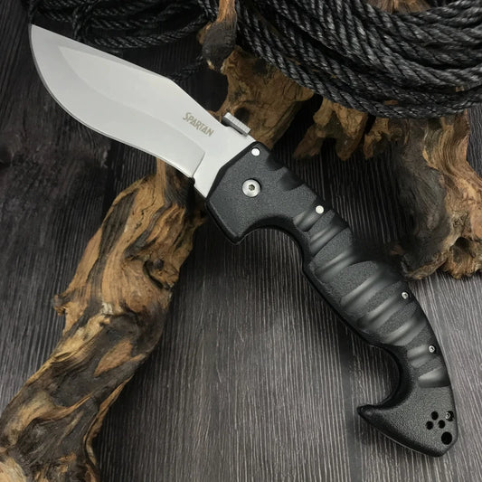 Cold spartan Pocket Pocket knife 7CR13MOV blade fiberglass handle Outdoor Tactical Camping Hiking Survival EDC folding knife