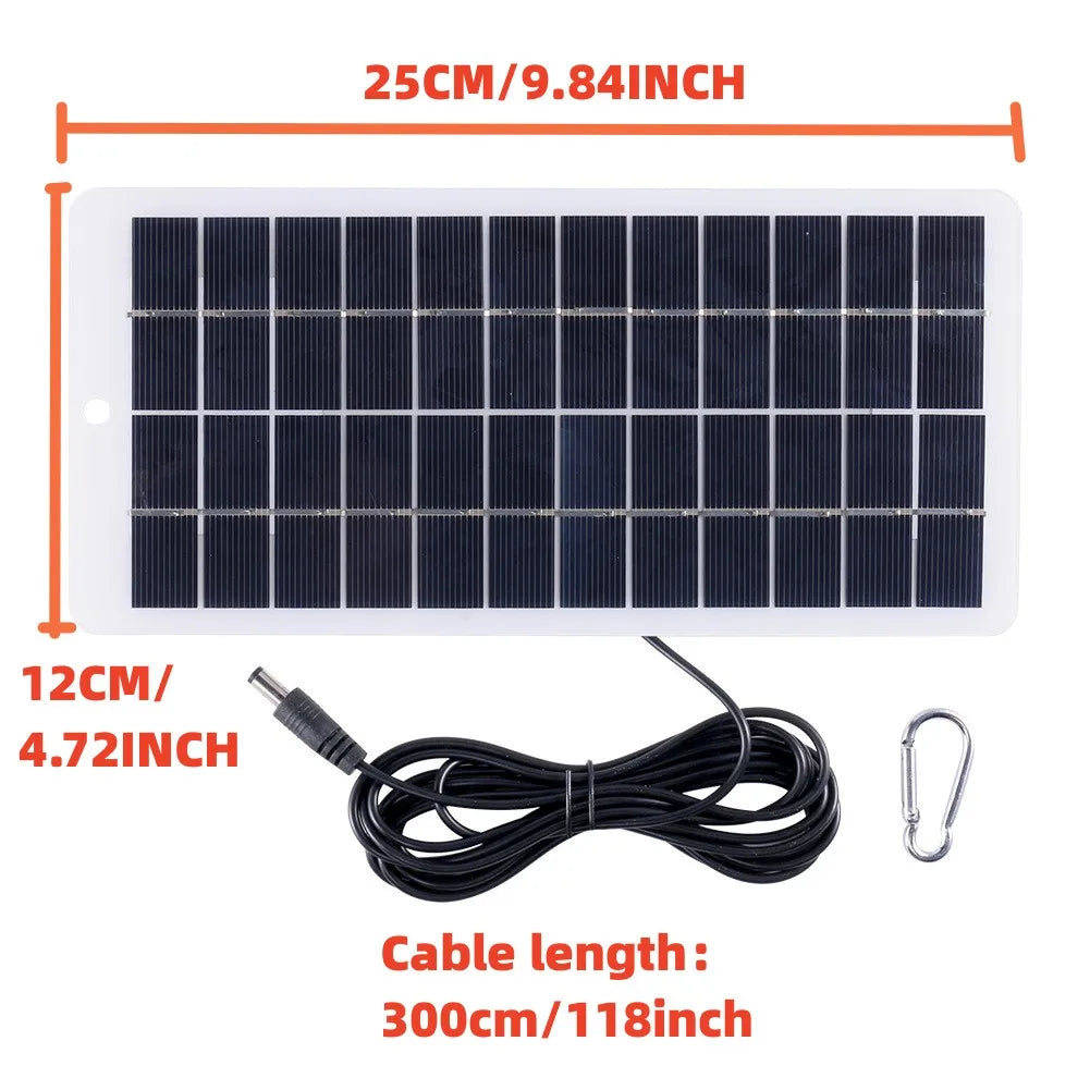 10W Mini Solar Panel 12V polycrystalline silicon Solar Cell Board for Battery Charger Home Outdoor Lamp Pump + 3 meter Cable