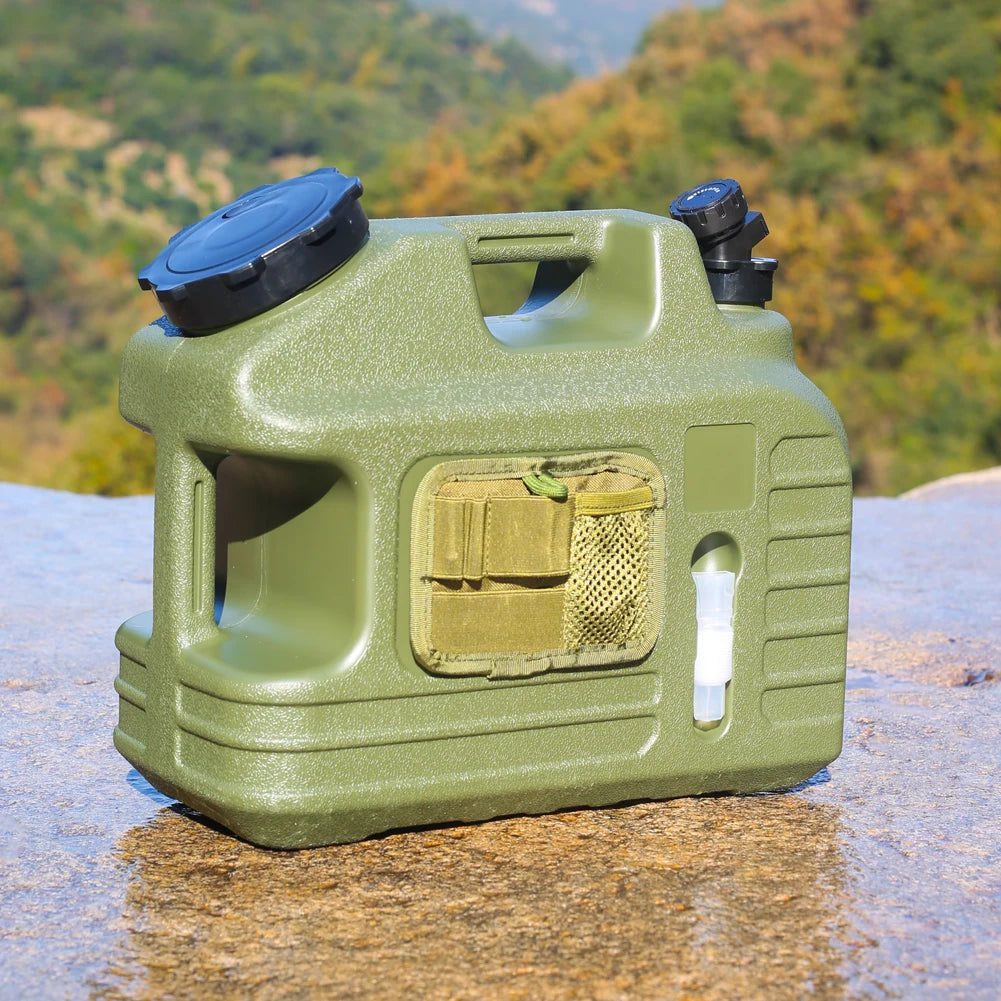 13L Water Storage Container Leak-Proof Portable Water Tank Large Capacity Drinking Water Bucket for Vehicle Car Camping
