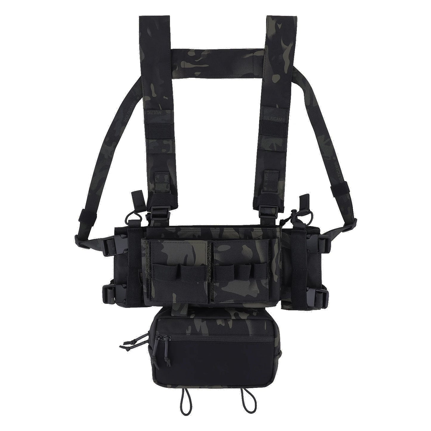 KRYDEX Tactical MK3 MK4 Chest Rig Micro Fight Chassis Modular Vest With 5.56 7.62 M4 AK Magazine Pouch Sack Pouch Hunting Gear