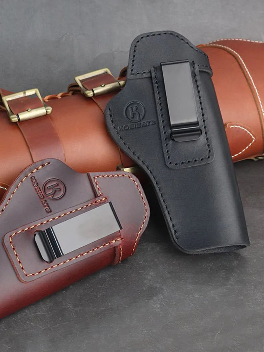 Kosibate Genuine Leather Concealed Carry 1911 Gun Holster Compatible with Colt/Springfield/Sig/Browning/S&W 1911