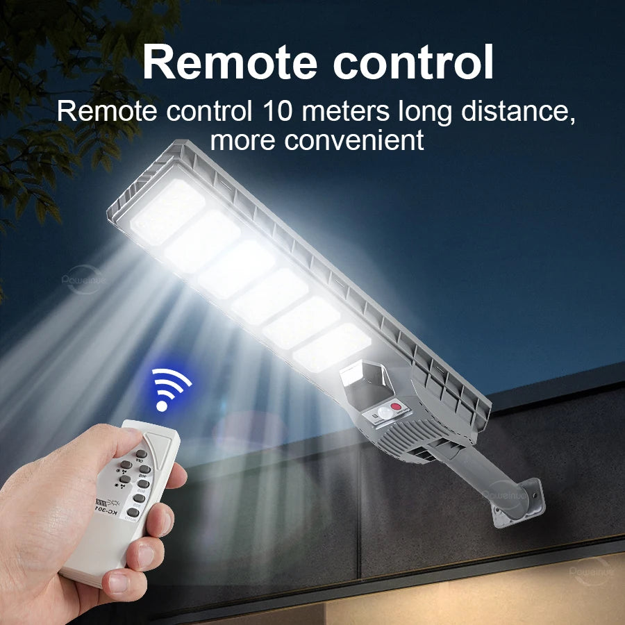 600W 20000LM Big Solar Light for Outdoor Solar Lamp Sunlight Motion Sensor Light Remote Control Waterproof Street Wall Yard Lamp