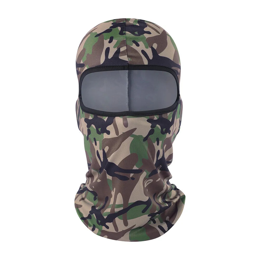 Tactical Military Camo Balaclava Ski Face Mask UV Protector for Man Women Hunting Fishing Motorcycle Windproof