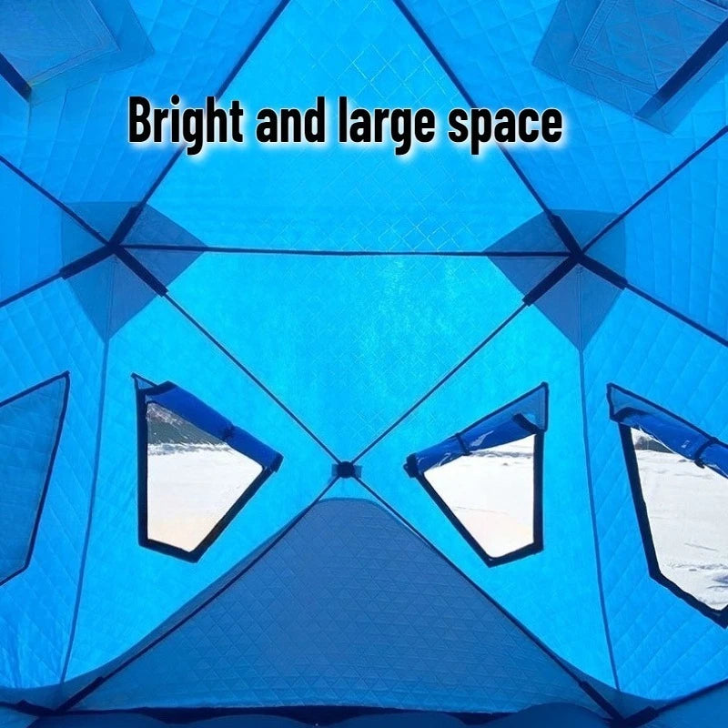 Winter Ice Fishing House Thickened Tent Outdoor Camping Equipment Winter Fishing Tent Cotton Winter Warm Cold and Windproof