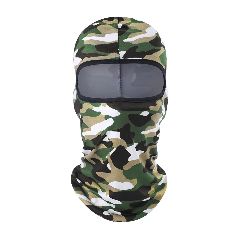 Tactical Military Camo Balaclava Ski Face Mask UV Protector for Man Women Hunting Fishing Motorcycle Windproof