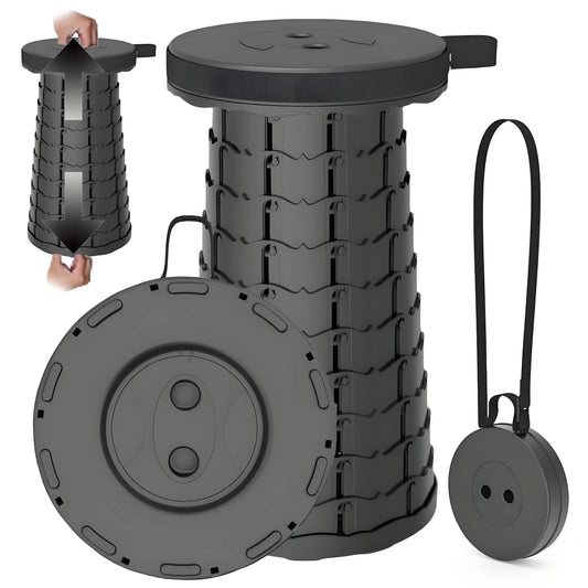 Heavy-Duty Portable Folding Stool | 440lb Capacity Compact Camping Seat | Lightweight for Fishing Hiking & Outdoor Events