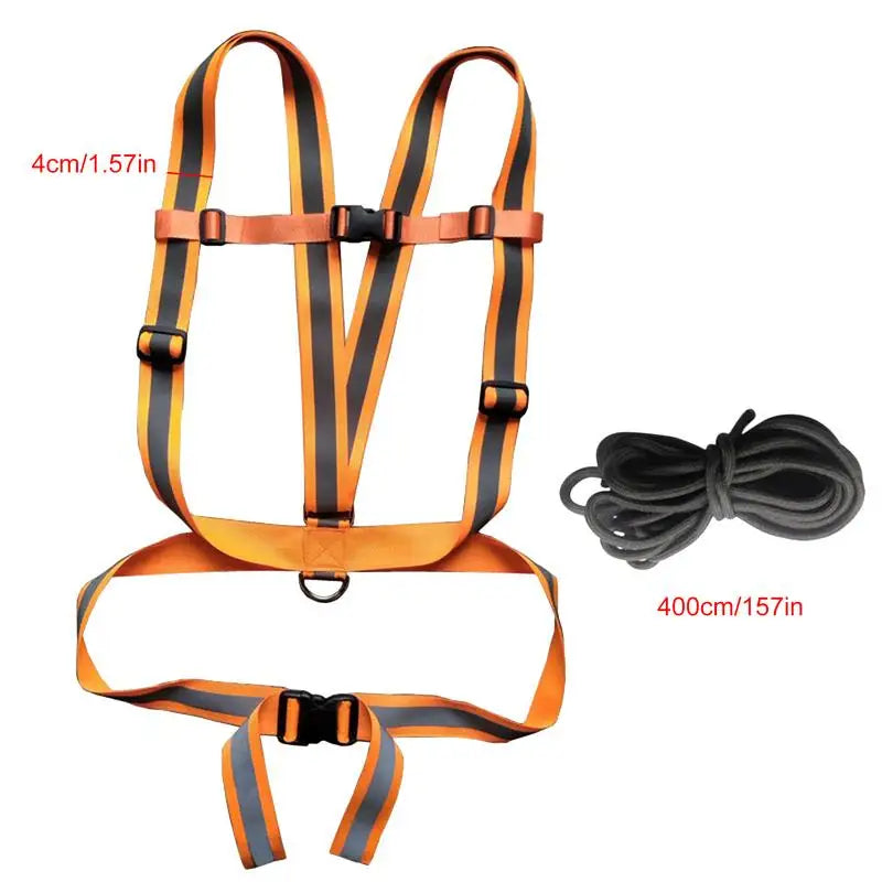 Deer Drag Harness Deer Tow Rope Reflective Deer Hunting Harness Heavy-Duty Deer Traction Strap Sturdy For Hunting Gear