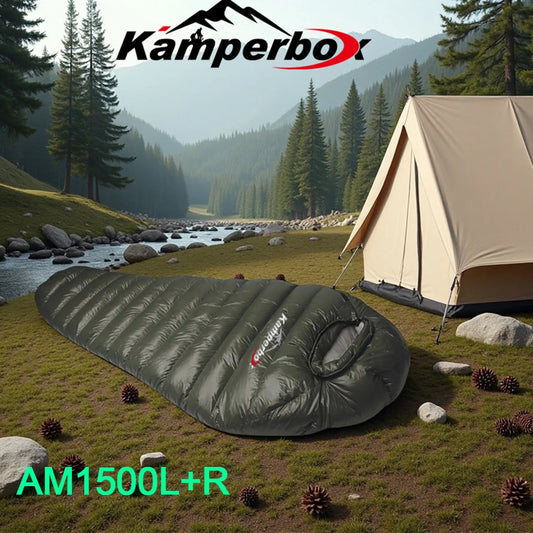 Kamperbox Cold Temperature Winter Sleeping Bag Down Sleeping Bag Winter Camping Equipment