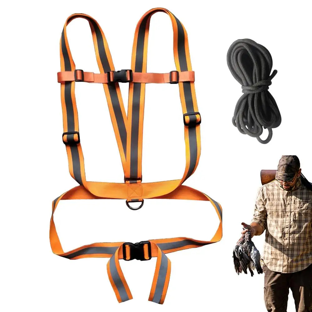 Deer Drag Harness Deer Tow Rope Reflective Deer Hunting Harness Heavy-Duty Deer Traction Strap Sturdy For Hunting Gear