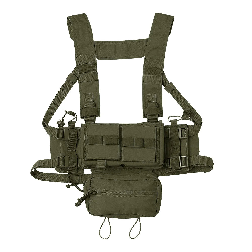 KRYDEX Tactical MK3 MK4 Chest Rig Micro Fight Chassis Modular Vest With 5.56 7.62 M4 AK Magazine Pouch Sack Pouch Hunting Gear
